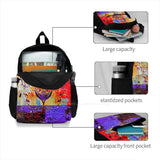 Spill 3D Print Backpack Casual Bag Abstract Drink Liquid Drops