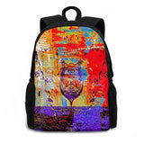 Spill 3D Print Backpack Casual Bag Abstract Drink Liquid Drops