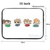 Funny Graphic Eddsworld USB Charge Backpack School Travel Laptop Bag