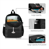 Wine Glass Teen College Student Backpack Laptop Travel Bags