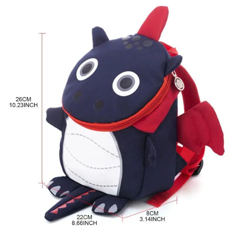 Dino Backpack w/ Leash Anti-Lost Bag for Toddler Kids
