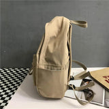 RYFIX Canvas Women Backpack Anti-theft Shoulder Bag For Teenager Girl