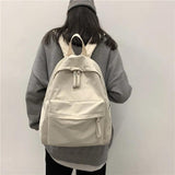 RYFIX Canvas Women Backpack Anti-theft Shoulder Bag For Teenager Girl