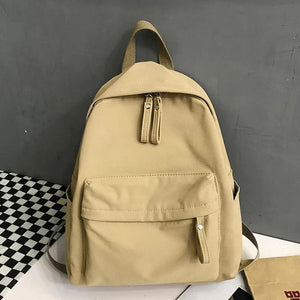RYFIX Canvas Women Backpack Anti-theft Shoulder Bag For Teenager Girl