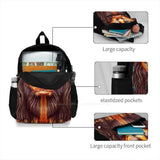 Golden Beard School Bag Big Capacity Backpack Laptop 15 Inch