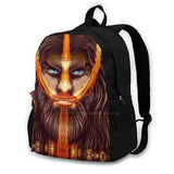 Golden Beard School Bag Big Capacity Backpack Laptop 15 Inch