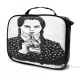 Funny Graphic print Wednesday Addams USB Charge Backpack School Travel