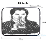 Funny Graphic print Wednesday Addams USB Charge Backpack School Travel