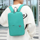 Reflective Stripe Laptop Backpack Large Capacity Daypack