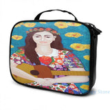 Graphic print Violeta Parra USB Charge Backpack men School bags Women bag