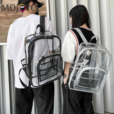 Women Transparent Layers Knapsack Backpacks