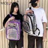 Women Transparent Layers Knapsack Backpacks
