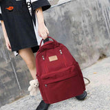 Girls Casual Bear Pendant Backpack Large Capacity Outdoor Travel Daypacks