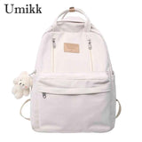 Solid Backpack for Girls Large Capacity Sports Backpack