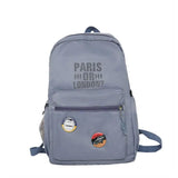 Women Badage Backpack Large Size School Bags For Girls