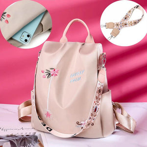 RYFIX Waterproof Oxford Women Backpack Anti-theft Print School Bag