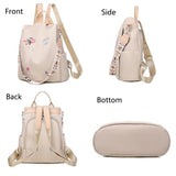 RYFIX Waterproof Oxford Women Backpack Anti-theft Print School Bag