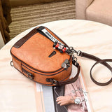 Small Fresh Women's Bag Retro Backpack College Style Multifunctional Backpack
