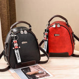 Small Fresh Women's Bag Retro Backpack College Style Multifunctional Backpack