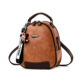Small Fresh Women's Bag Retro Backpack College Style Multifunctional Backpack