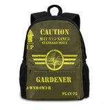 Standard Issue Gardener Travel Laptop Bagpack Bags Garden Gardener Gardening