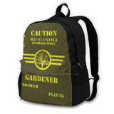 Standard Issue Gardener Travel Laptop Bagpack Bags Garden Gardener Gardening