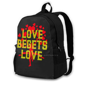 Love Begets Love Arrivals Satchel Schoolbag Backpack