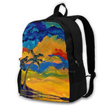 3 Palm Trees Backpacks for Men Women Teenagers Girls Bags