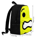 Scared Face 3D Print Backpack Casual Bag Adult Fan Customize