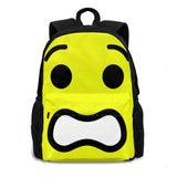 Scared Face 3D Print Backpack Casual Bag Adult Fan Customize