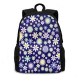 Flowers Travel Laptop School Backpack Bag Art Artist Illustration