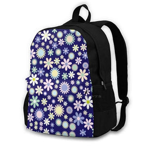 Flowers Travel Laptop School Backpack Bag Art Artist Illustration