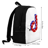 Travel Laptop Backpack American Flag Red Stars