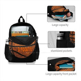 Basketball Ball Word Cloud Sport Large Capacity Backpack