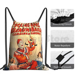 Vintage Circus Poster Backpack Drawstring Bags Gym Bag Waterproof
