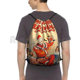 Vintage Circus Poster Backpack Drawstring Bags Gym Bag Waterproof