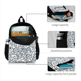 School Bag Big Capacity Backpack Laptop 15 Inch Baroque Leaves And Vine