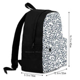 School Bag Big Capacity Backpack Laptop 15 Inch Baroque Leaves And Vine