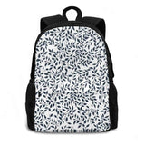 School Bag Big Capacity Backpack Laptop 15 Inch Baroque Leaves And Vine