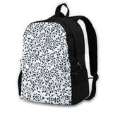 School Bag Big Capacity Backpack Laptop 15 Inch Baroque Leaves And Vine