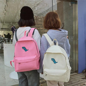 Printed Canvas Backpack Campus Style School Bags Laptop Book Bag