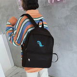 Printed Canvas Backpack Campus Style School Bags Laptop Book Bag