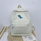 Printed Canvas Backpack Campus Style School Bags Laptop Book Bag