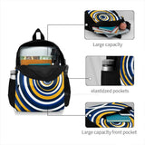 Blues School Bag Backpack Laptop 15 Inch St Louis Hockey Circles
