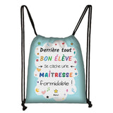 Atsem Merci Maitresse Print Cosmetic Case Teenager Storage Bags