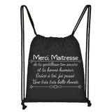 Atsem Merci Maitresse Print Cosmetic Case Teenager Storage Bags