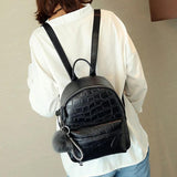 PU Leather Bags Mini Backpacks Women Small Backpack Female Back Pack