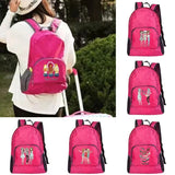 Unisex Lightweight Outdoor Backpack Foldable Pink Camping Hiking Travel Daypack