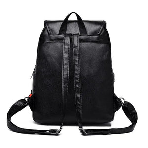Women PU Leather Backpacks Purse School College Bags For Teenage Girls