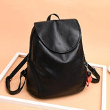 Women PU Leather Backpacks Purse School College Bags For Teenage Girls